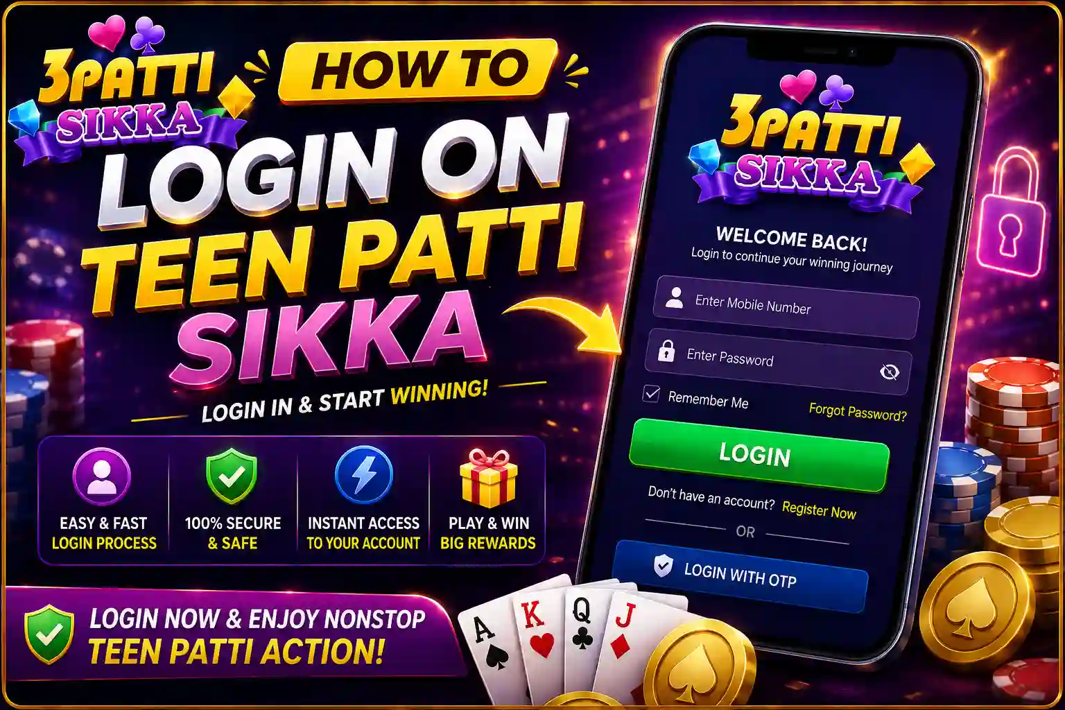 How to Login in Teen Patti Sikka