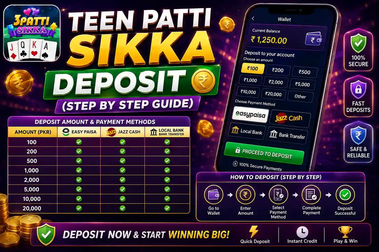 Teen Patti Sikka Deposit Guide